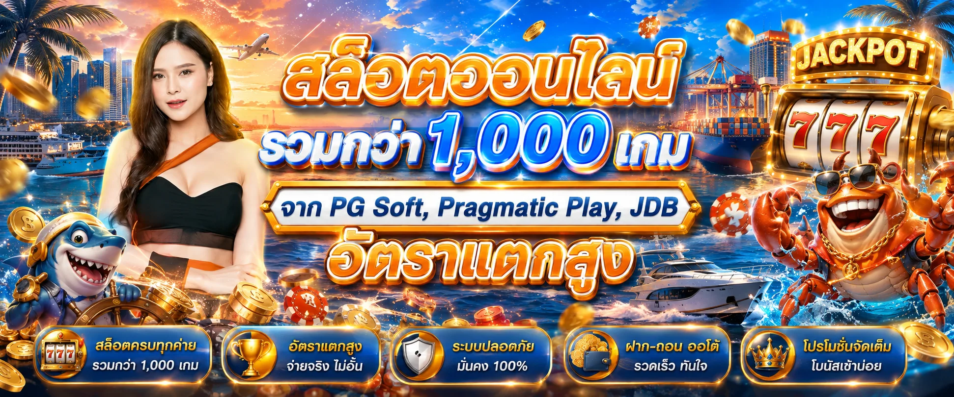 รวมค่ายเกมสล็อตออนไลน์บนโปรดี168 สล็อตแตกง่ายจ่ายจริงเล่นได้ทุกค่าย